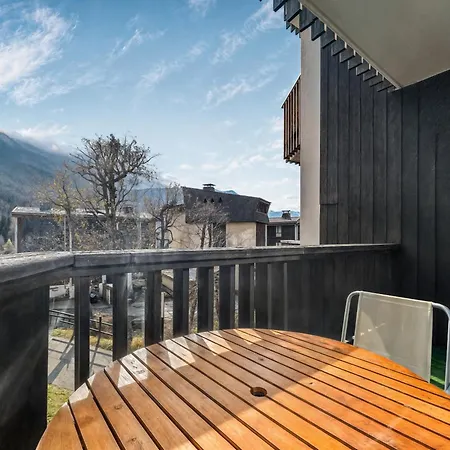 公寓 Vue Mont Blanc, Balcon Et Parking Prive