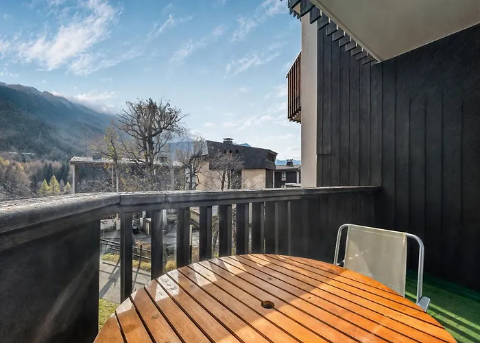 公寓 Vue Mont Blanc, Balcon Et Parking Prive