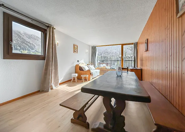 公寓 Vue Mont Blanc, Balcon Et Parking Prive